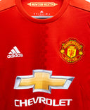 Manchester United 2016-17 Carrick Long Sleeve Home Kit (XS)