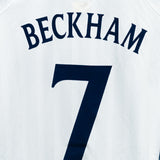 England 2002 Beckham Home Kit (L)