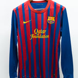 Barcelona 2011-12 Messi Long Sleeve Home Kit (M)