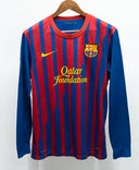 Barcelona 2011-12 Messi Long Sleeve Home Kit (M)