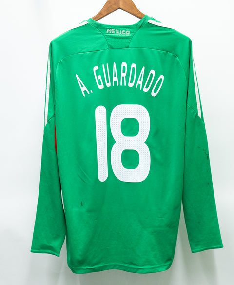 Mexico 2008 Long Sleeve A. Guardado Home Kit (XL)