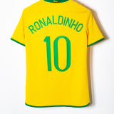 Brazil 2008 Ronaldinho Home Kit (S)