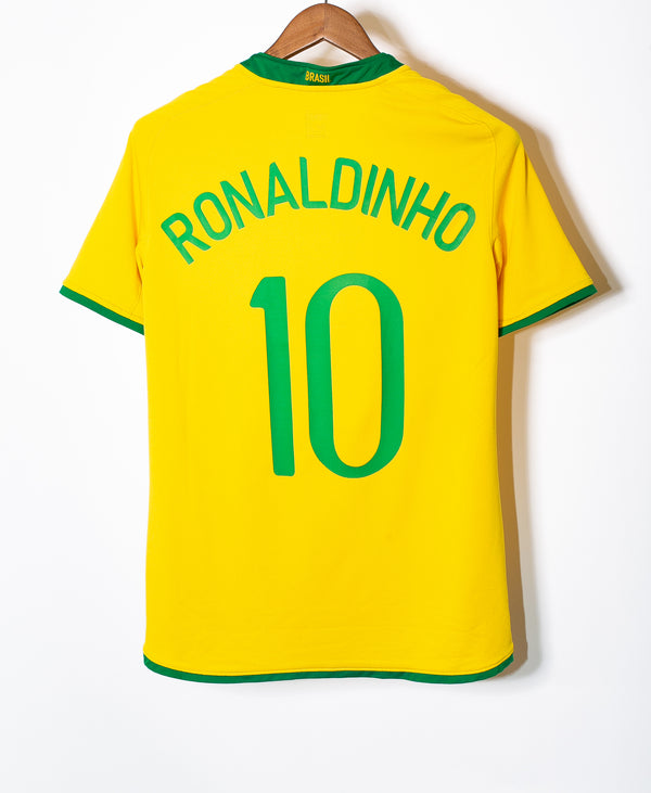 Brazil 2008 Ronaldinho Home Kit (S)