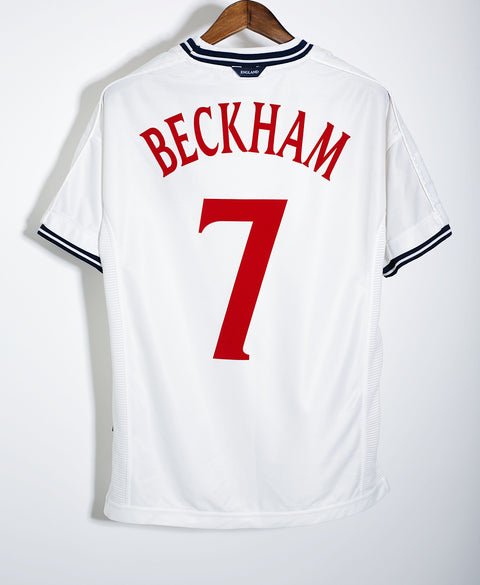 England 2000 Beckham Home Kit (L)