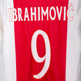 Ajax Amsterdam 2002-04 Ibrahimovic Player Issue Home Kit (M)