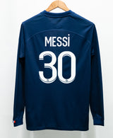 PSG 2022-23 Messi Long sleeve Home Kit (M)