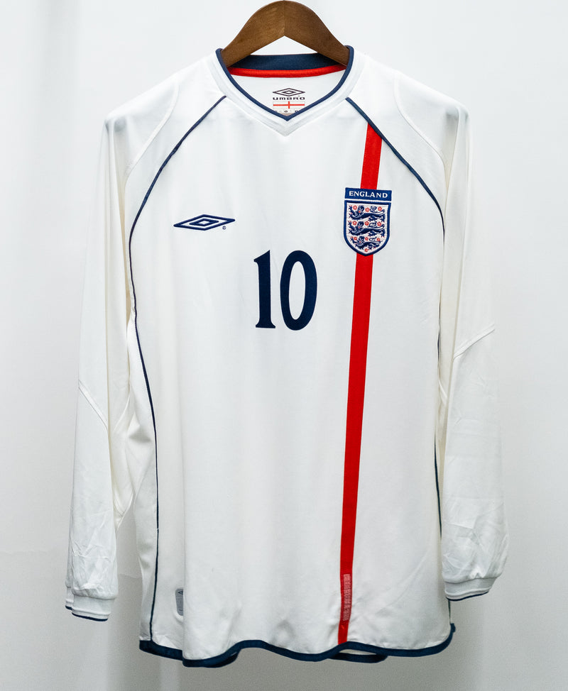 England 2002 Owen Long Sleeve Home Kit (XL)