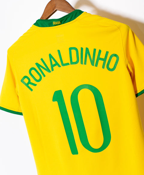 Brazil 2008 Ronaldinho Home Kit (S)