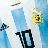 Argentina 2018 Messi Long Sleeve Home Kit (M)