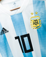 Argentina 2018 Messi Long Sleeve Home Kit (M)