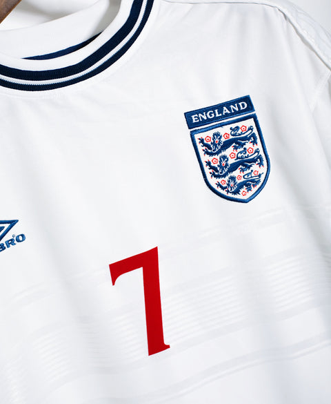 England 2000 Beckham Home Kit (L)