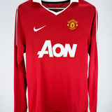 Manchester United 2010-11 Rooney Long Sleeve Home Kit (S)