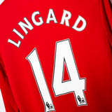 Manchester United 2016-17 Lingard Long Sleeve Home Kit (S)