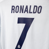 Real Madrid 2016-17 Ronaldo Long Sleeve Home Kit (M)