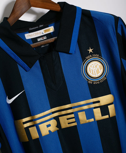 Inter Milan 2007-08 Ibrahimovic Home 2 Kit (L)