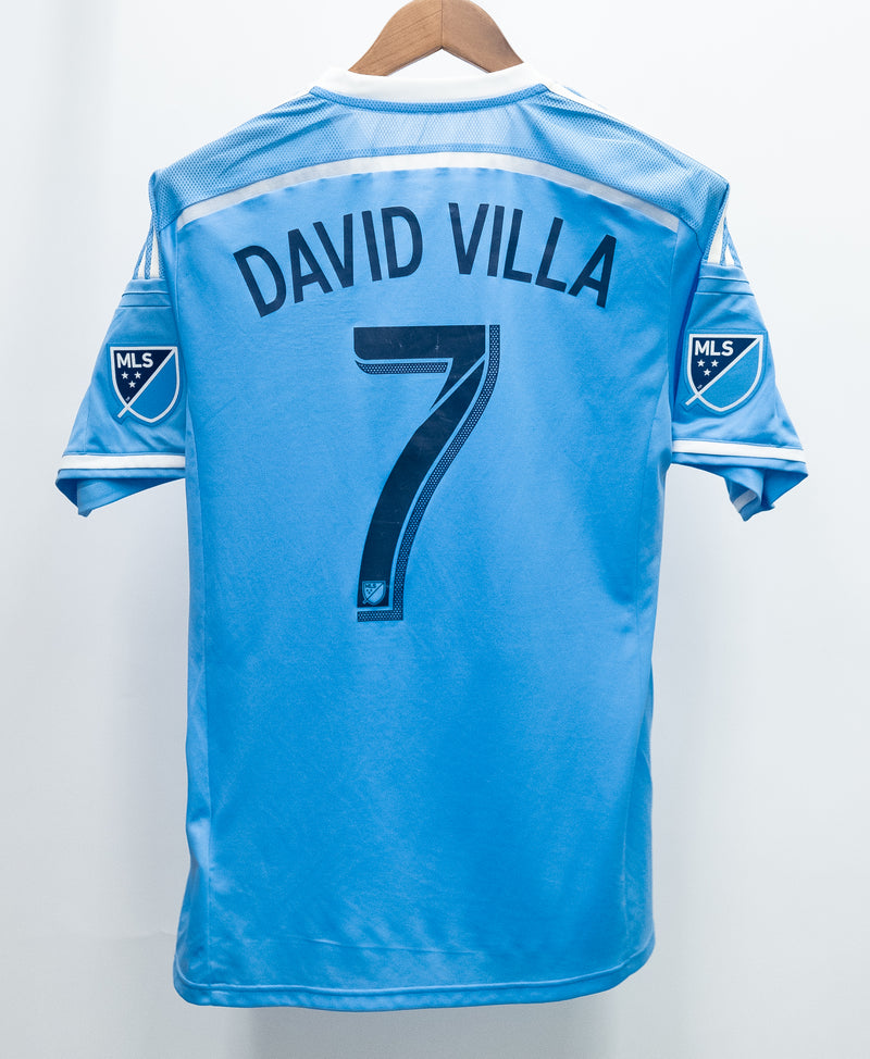 New York 2014 David Villa Player Issue Home Kit (L)