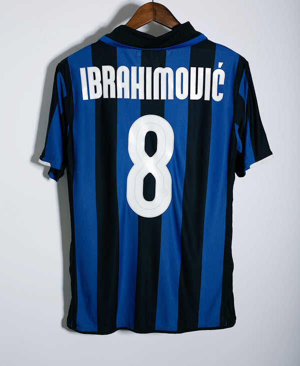 Inter Milan 2007-08 Ibrahimovic Home 2 Kit (L)