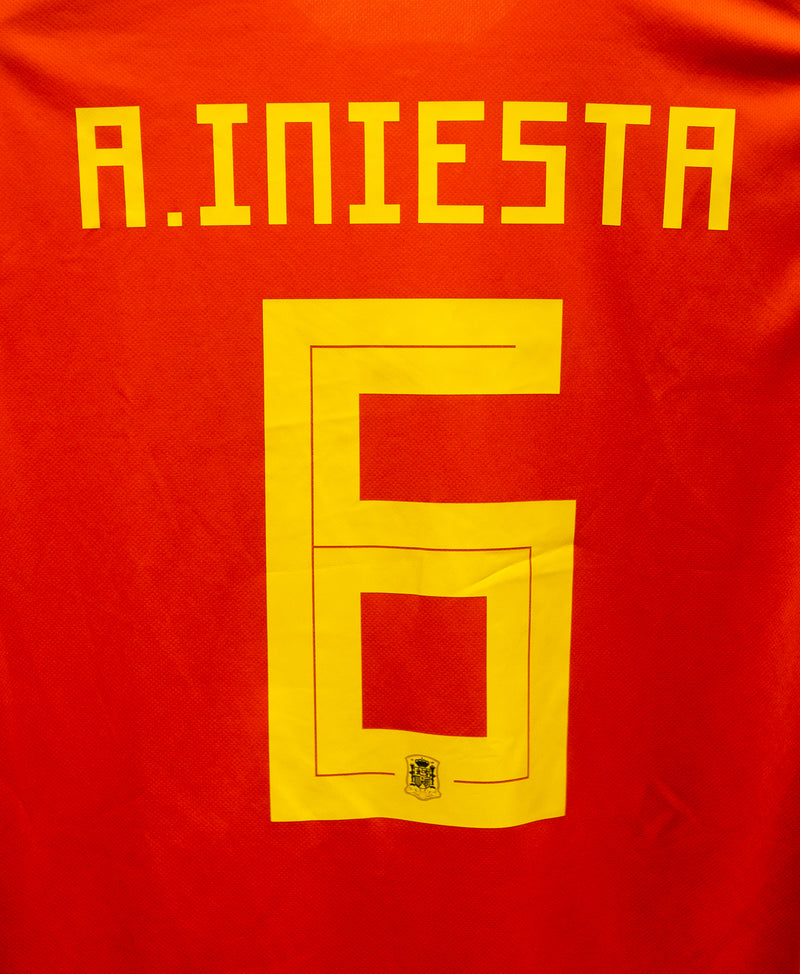 Spain 2018 Iniesta Home Kit (L)