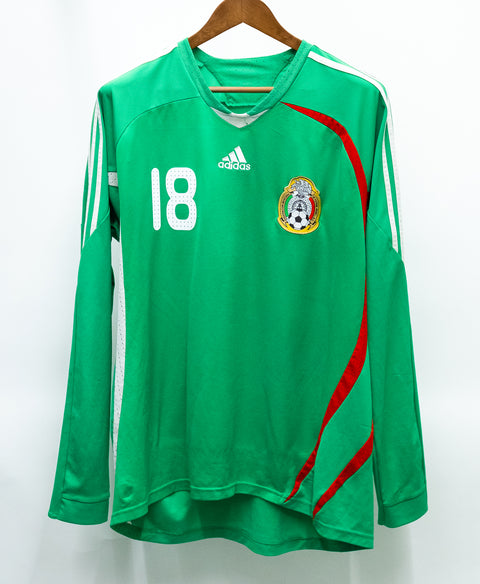 Mexico 2008 Long Sleeve A. Guardado Home Kit (XL)