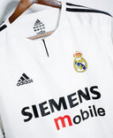 Real Madrid 2003-04 Zidane Player Issue Home Kit (L)