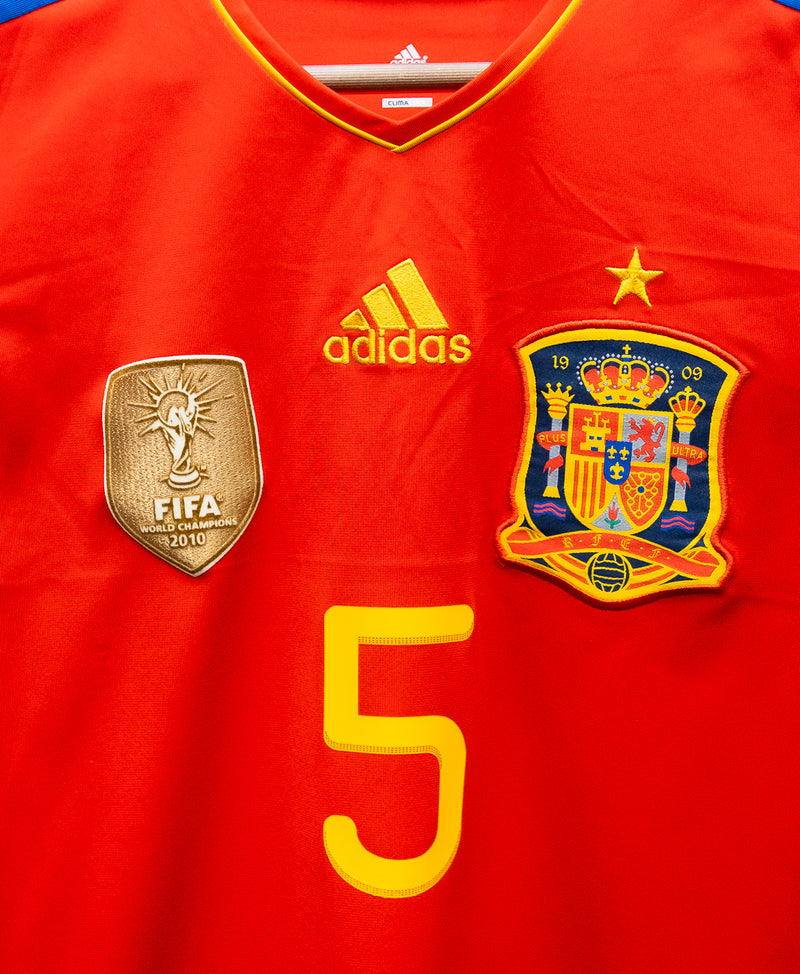 Spain 2011 Puyol Home Kit (S)