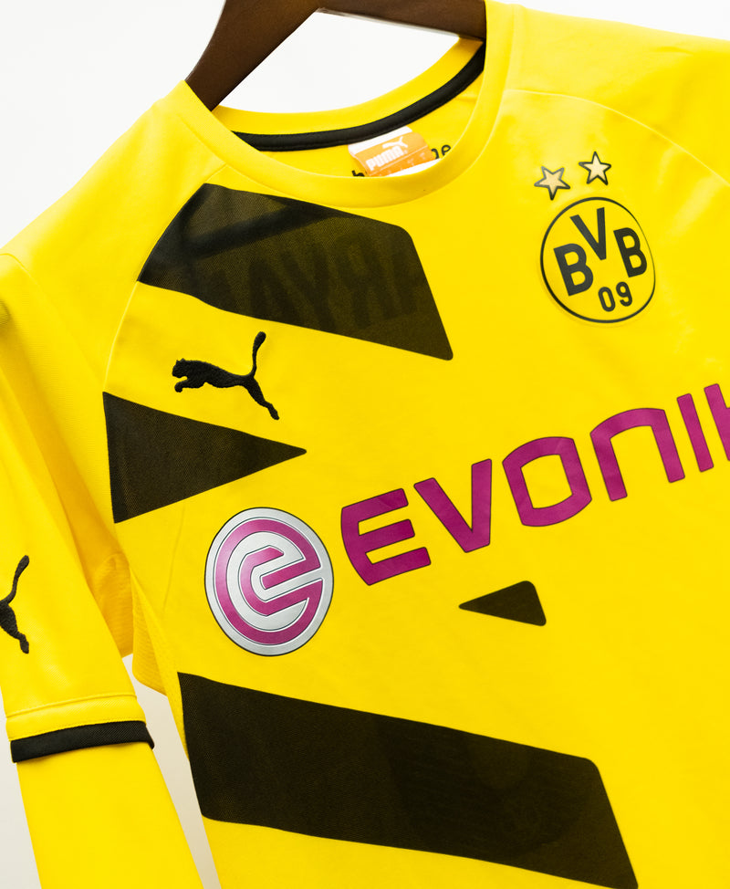 Borussia Dortmund 2014-15 Mkhitaryan Long Sleeve Home Kit (S)