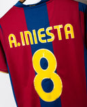 Barcelona 2007-08 Iniesta Home Kit (S)