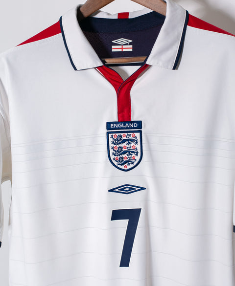 England 2004 Beckham Home Kit (L)