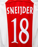 Ajax Amsterdam 2005-06 Sneijder Long Sleeve Home Kit (M)