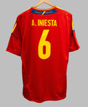 Spain 2012 A. Iniesta Home Kit W/ Tags (M)