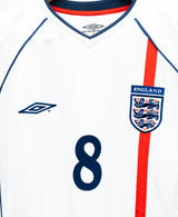 England 2002 Scholes Home Kit (L)