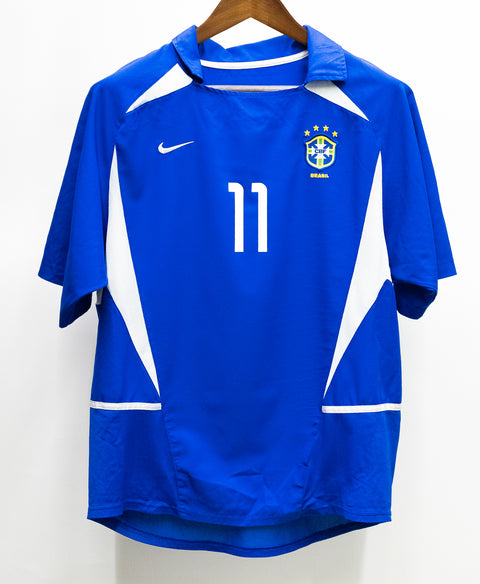 Brazil 2002 Ronaldinho Away Kit (L)