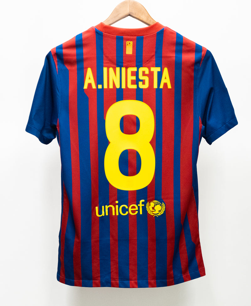 Barcelona 2011 12 A. Iniesta Home Kit S