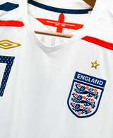 England 2008 Beckham Home Kit (2XL)