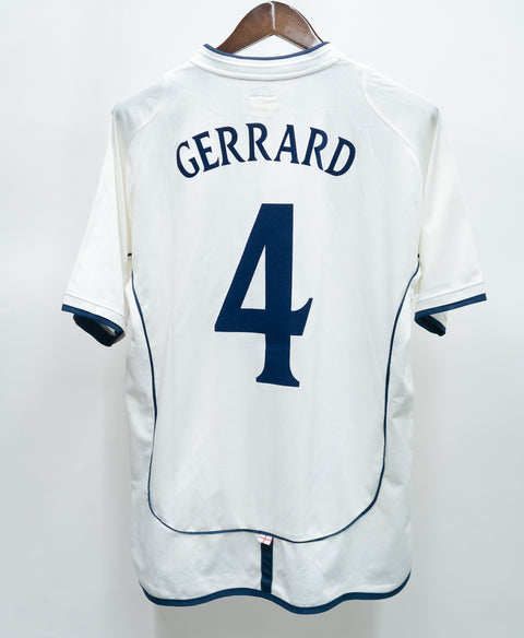 England 2002 Gerrard Home Kit (L)