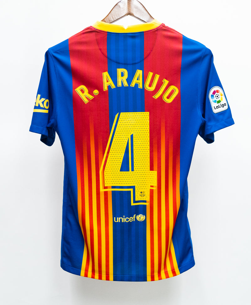 Barcelona 2021-22 R. Araujo Fourth Kit (S)