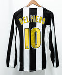 Juventus 2004-05 Del Piero Long Sleeve Home Kit (M)