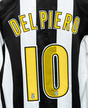 Juventus 2004-05 Del Piero Long Sleeve Home Kit (M)