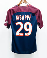 PSG 2017-18 Mbappe Home Kit (S)