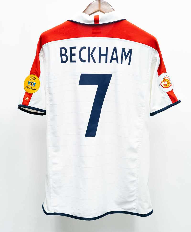 England 2004 Beckham Home Kit (L)