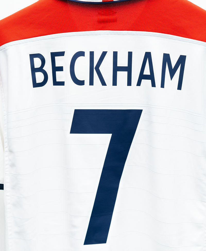 England 2004 Beckham Home Kit (L)