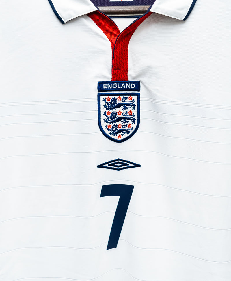 England 2004 Beckham Home Kit (L)