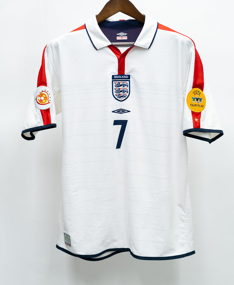 England 2004 Beckham Home Kit (L)