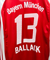 Bayern Munchen 2003-04 Ballack Long Sleeve Home Kit (XL)