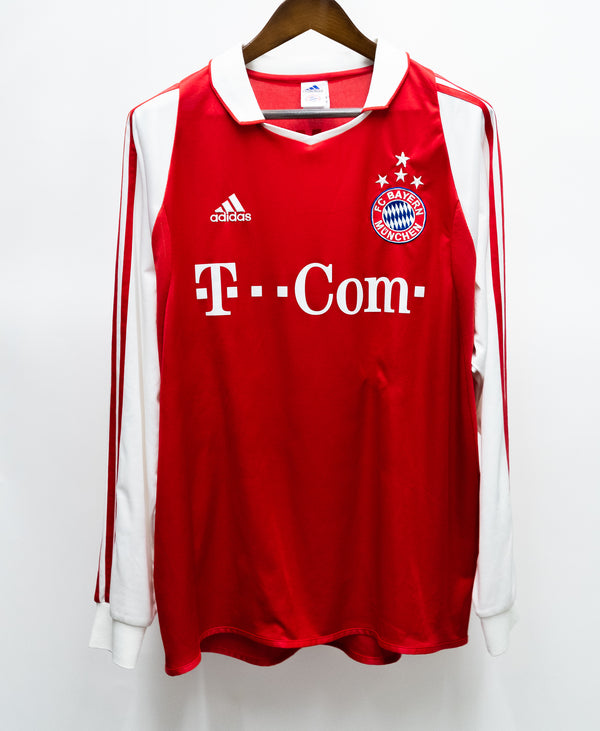 Bayern Munchen 2003-04 Ballack Long Sleeve Home Kit (XL)