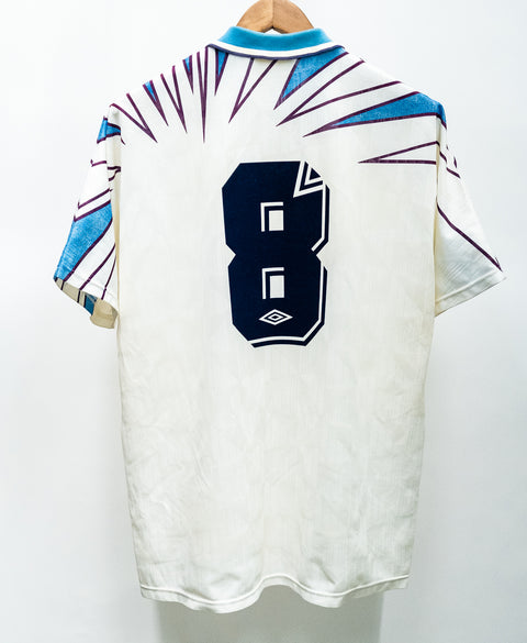 Napoli 1991-92 Di Napoli Match Worn Away Kit (L)