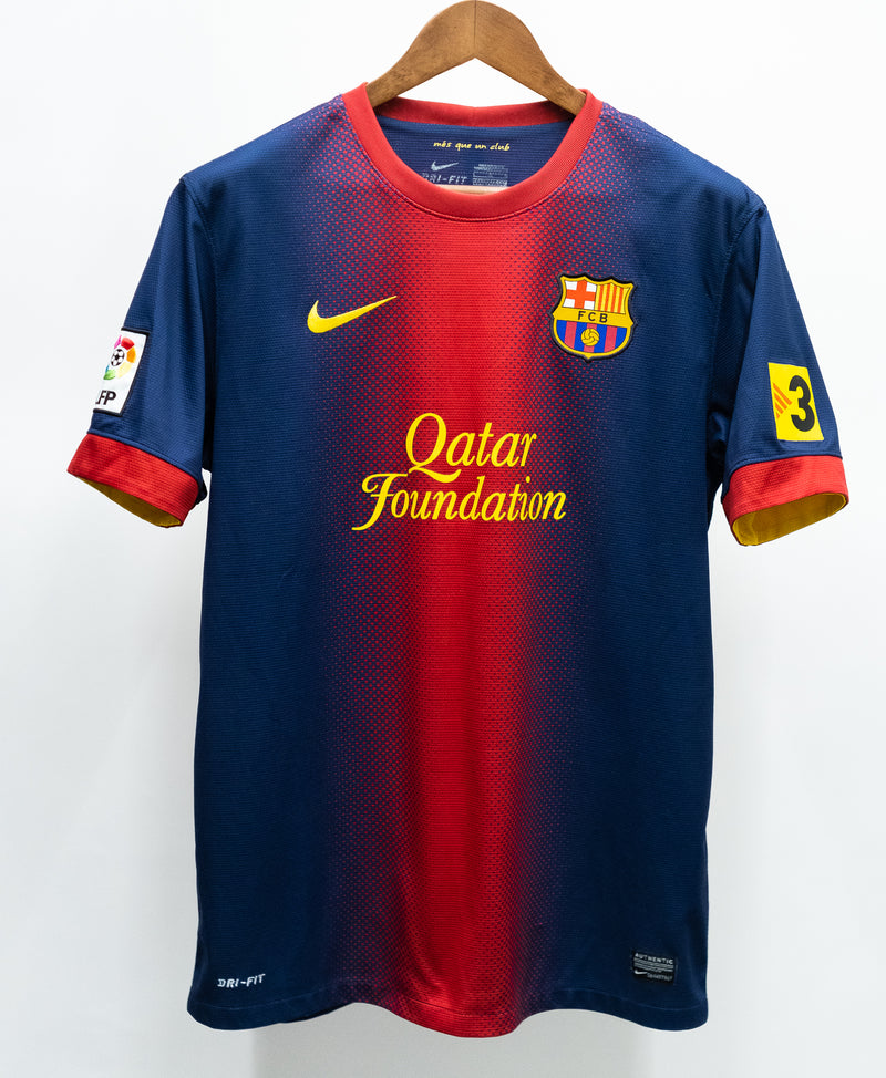 Barcelona 2012-13 Mascherano Home Kit (L)