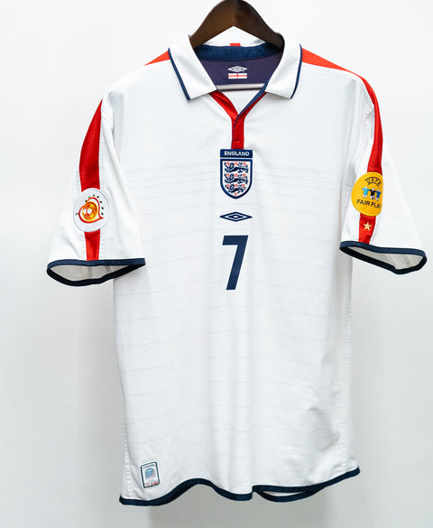 England 2004 Beckham Home Kit (XL)