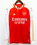 Arsenal 2023-24 Martinelli Long Sleeve Home Kit (S)