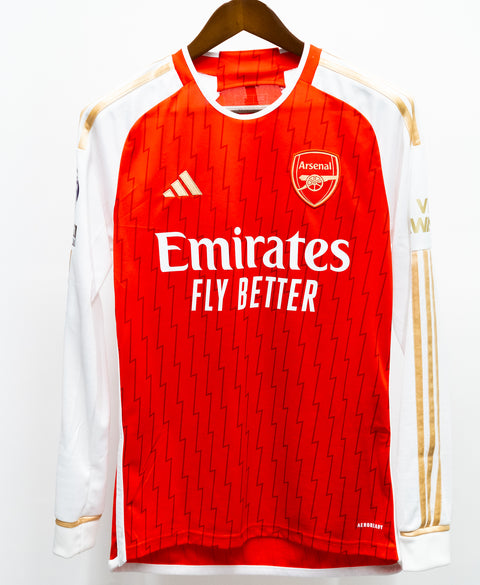 Arsenal 2023-24 Martinelli Long Sleeve Home Kit (S)